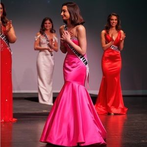 Sherri Hill Mermaid Dress, Pink, Size 0